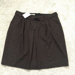 New Talbots bow front belted mini skirt, size 16 NWT
